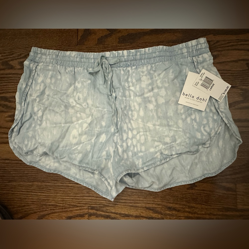 Bella Dahl Animal Print Varsity Shorts